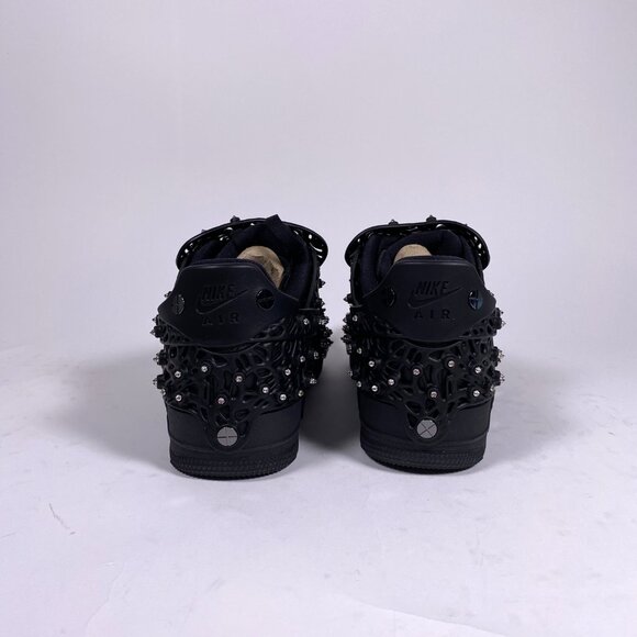 NIKE  x SWAROVSKI Black Retroreflective Crystals Air Force 1 Sneakers - Picture 4 of 11